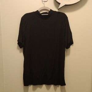Lane Bryant 14/16 Black  Mock-neck Short Sleeve Tee